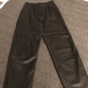 100% Real Leather Slacks